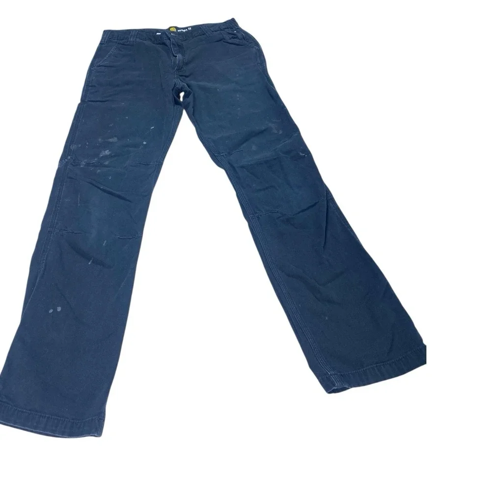 Carhartt Jeans Relaxed Fit Men's 33x34 Black RN# 14806 Carpenter Work Straight - Picture 8 of 12